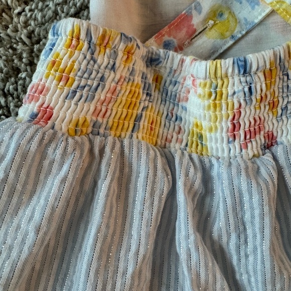 Tommy Bahama Toddler Girls’ Floral & Striped Dress summer sundress size 4T - Picture 7 of 8